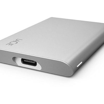 Disco duro SSD externo 1TB - LaCie V2, USB-C, 1.050 MB/s, Plata