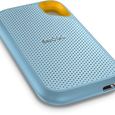 Disco duro SSD externo 1TB - SanDisk Extreme Portable SSD, 2.5", Hasta 1050 MB/s, NVMe, USB 3.2, IP65, Azul