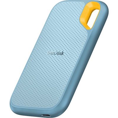 Disco duro SSD externo 1TB - SanDisk Extreme Portable SSD, 2.5", Hasta 1050 MB/s, NVMe, USB 3.2, IP65, Azul