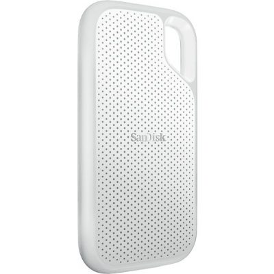 Disco duro SSD externo 1TB - SanDisk Extreme Portable SSD, 2.5", Hasta 1050 MB/s, NVMe, USB 3.2, IP65, Blanco