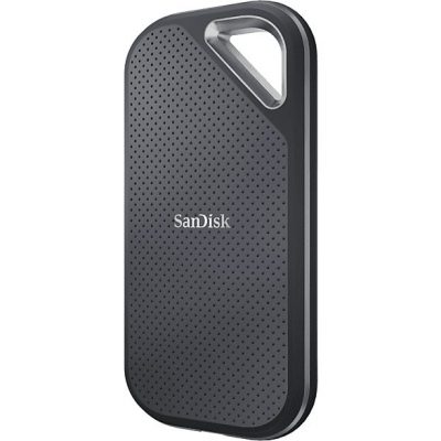 Disco duro SSD externo 1TB - SanDisk Extreme Pro Portable SSD, USB-C, USB-A, 2000MB/s, Resistencia al Agua, Gris