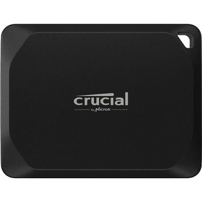 Disco duro SSD externo 2 TB - Crucial X10 Pro Portable SSD, Velocidad de lectura y escritura hasta 2100 MB/s, IP55, Negro