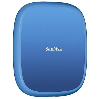 Disco duro SSD externo 2 TB - Sandisk Creator Phone SSD, Compatible con MagSafe, Hasta 1000MB/s lectura, Azul