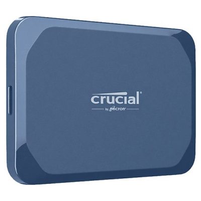 Disco duro SSD externo 2TB - Crucial X10 Portable SSD, Velocidad de lectura hasta 2100 MB/s, IP65, Azul