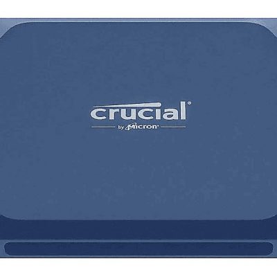 Disco duro SSD externo 2TB - Crucial X10 Portable SSD, Velocidad de lectura hasta 2100 MB/s, IP65, Azul