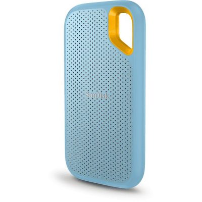 Disco duro SSD externo 2TB - SanDisk Extreme Portable SSD, 2.5", Hasta 1050 MB/s, NVMe, USB 3.2, IP65, Azul