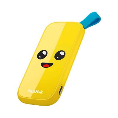 Disco duro SSD externo 2TB - Sandisk Fortnite® Portable SSD, edición Banano, Peely, Hasta 800 MB/s, USB 3.2, Amarillo