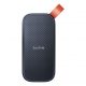 Disco duro SSD externo 2TB - SanDisk Portable SSD, Portátil, USB 3.2 Gen 2, Lectura de hasta 800 MB/s, Gancho de goma, Gris