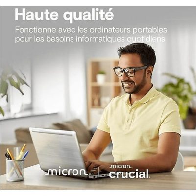 Disco duro SSD interno 1 TB - CRUCIAL E100, Interno, Negro
