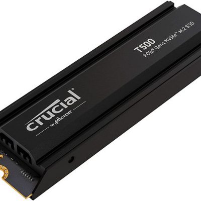 Disco duro SSD interno 1 TB - CRUCIAL Isco duro interno solido ssd crucial t500 1tb pcie nvme 4.0 x4 con hs, Interno, Not available