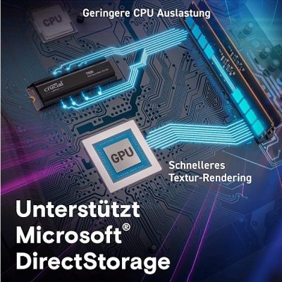 Disco duro SSD interno 1 TB - CRUCIAL Isco duro interno solido ssd crucial t500 1tb pcie nvme 4.0 x4 con hs, Interno, Not available
