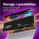 Disco duro SSD interno 1 TB - CRUCIAL P310 NVMe, Interno, Negro