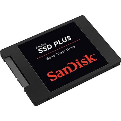 Disco duro SSD interno 1 TB - SANDISK SSD PLUS, 2.5", Hasta 545 MB/s lectura, 515 MB/s escritura, SATA, Negro
