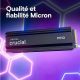 Disco duro SSD interno 2 TB - CRUCIAL P510 PCIe Gen5 NVMe con Heatsink, Interno, Negro