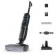 Fregona eléctrica - Rowenta X-Clean 2 GZ2251, Wet & dry, 35 min autonomía, Modos ECO/MAX, Ligera, 2 en 1, Aspira y friega, Autolimpieza, 120 W, Negro