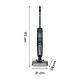 Fregona eléctrica - Rowenta X-Clean 2 GZ2251, Wet & dry, 35 min autonomía, Modos ECO/MAX, Ligera, 2 en 1, Aspira y friega, Autolimpieza, 120 W, Negro