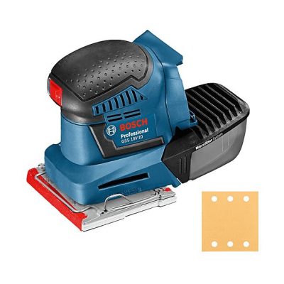Lijadora  - GSS 18V-10 Professional BOSCH, Negro, Azul, Rojo