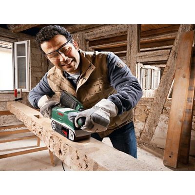 Lijadora  - PBS 75 AE Set BOSCH, Verde, Gris