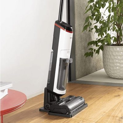 Limpiador de vapor - Polti RollySteam WD30C Cordless, 450 W, 3 en 1: aspira, lava y desinfecta con vapor, 35 min autonomía, Autolimpieza, Pantalla LED