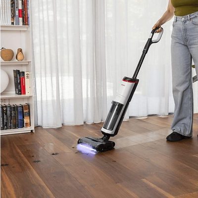 Limpiador de vapor - Polti RollySteam WD30C Cordless, 450 W, 3 en 1: aspira, lava y desinfecta con vapor, 35 min autonomía, Autolimpieza, Pantalla LED
