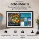 Pantalla inteligente con Alexa - Amazon Echo Show 15, Full HD de 15.6", con Alexa, Fire TV integrado y mando por voz Alexa, Negro