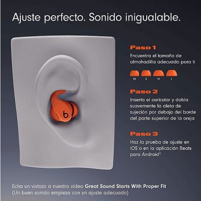 PowerBeats Fit (2025), Auriculares deportivos inalámbricos, True Wireless con aletas Secure-Fit, Apple, Android, Rosa