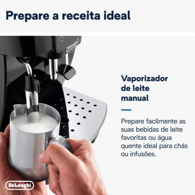 Cafetera Expreso Automático DELONGHI ECAM220.21.B Magnifica start (15 bar - 13 Niveles de Molienda)