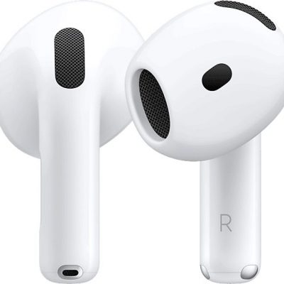 REACONDICIONADO Seminuevo Muy bueno Apple AirPods 4 con Cancelación Activa de Ruido (2024 4ª gen), Inalámbricos, Bluetooth®, Estuche de carga USB-C