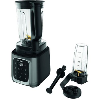 REACONDICIONADO Seminuevo Muy bueno Batidora de vaso - Moulinex InfinyMix+ LM91HD10, 1600 W, 1,75 l, 10 Velocidades, 35.000 rpm, Negro