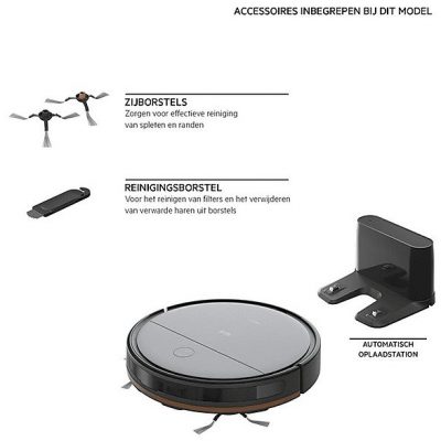 Robot aspirador - AEG AEGAR61UD1UG, 2600 W, Potencia de succión 315 W, Depósito 0,2 l, Autonomía 120 min, Gris