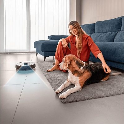 Robot aspirador - CECOTEC 9590 Spin Revolution Ultra Power Home, 1900 W, Potencia de succión 10000 kPa, Depósito 3 l, Autonomía 120 min, Multicolor