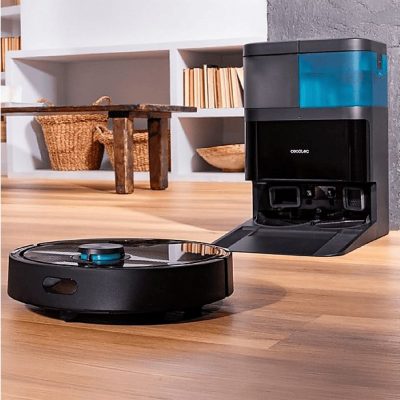 Robot aspirador - CECOTEC Conga 15090 Spin Revolution Home&Wash, 650 W, Potencia de succión 8 kPa, Depósito 500 ml, Autonomía 120 min, Multicolor