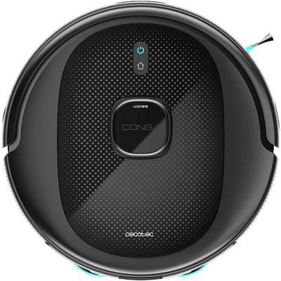 Robot aspirador - CECOTEC Conga 9990 AI Spin Revolution Ultra Power Home, 1000 W, Potencia de succión 10 kPa, Depósito 500 ml, Autonomía 120 min, Multicolor