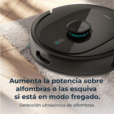Robot aspirador - CECOTEC Conga 9990 AI Spin Revolution Ultra Power Home, 1000 W, Potencia de succión 10 kPa, Depósito 500 ml, Autonomía 120 min, Multicolor