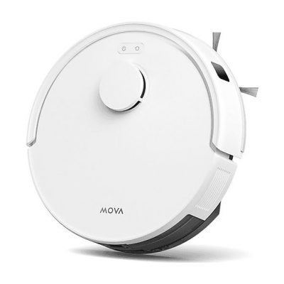 Robot aspirador - DREAME Mova E20, 40 W, Potencia de succión 5 kPa, Depósito 0,33 l, Autonomía 135 min, Blanco