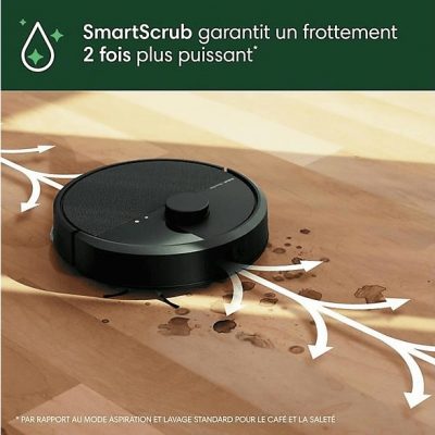 Robot aspirador - IROBOT Roomba 405 Combo Plus, 120 W, Potencia de succión 7 kPa, Depósito 295 ml, Autonomía 3 h, Negro