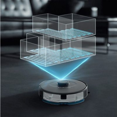 Robot aspirador - ROWENTA RR8575WH, 8575 W, Potencia de succión 2,7 kPa, Depósito 4,1 l, Autonomía 120 min, Negro