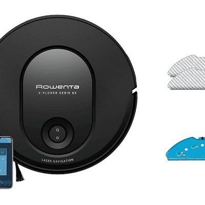 Robot aspirador - ROWENTA X-Plorer  Serie 65 RR8L65, Depósito 0,4 l, Autonomía 120 min, Negro