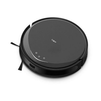 Robot aspirador - TP-LINK Tapo RV20 Max, 1 kW, Potencia de succión 5300 kPa, Depósito 1 l, Autonomía 1min, Negro