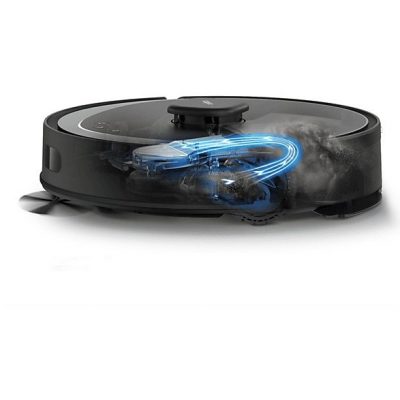 Robot aspirador - TP-LINK Tapo RV30 Max Plus, 1 kW, Potencia de succión 5300 kPa, Depósito 1 l, Autonomía 120 min, Black