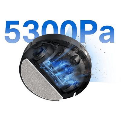 Robot aspirador - TP-LINK Tapo RV30 Max Plus, 1 kW, Potencia de succión 5300 kPa, Depósito 1 l, Autonomía 120 min, Black