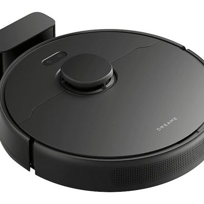 Robot friegasuelos - DREAME D9 Max Gen 2, 14,4 V, Potencia de succión 6000 kPa, Depósito 570 ml, Autonomía 285 min, Negro