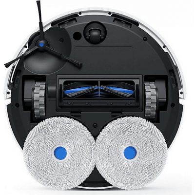 Robot friegasuelos - ECOVACS Deebot Mini Blue, 40,00 W, Potencia de succión 9 kPa, Depósito 1,40 l, Autonomía 128Min., Blanco