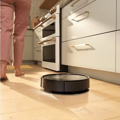 Robot friegasuelos - IROBOT J517840 MPN, 33 W, Potencia de succión 30 W, Depósito 389 ml, Autonomía 72 min, Grafito