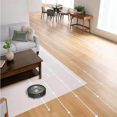 Robot friegasuelos - IROBOT J517840 MPN, 33 W, Potencia de succión 30 W, Depósito 389 ml, Autonomía 72 min, Grafito