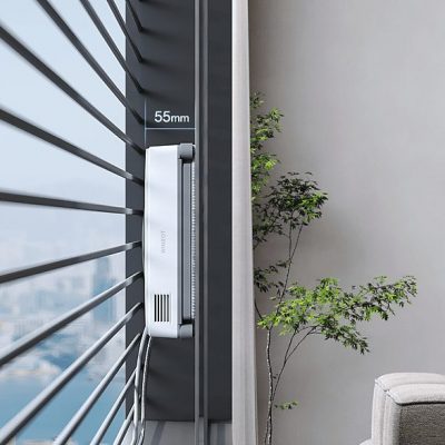 Robot limpiacristales - ECOVACS WG841-01TD, 90 W, Autonomía 80Min., Blanco
