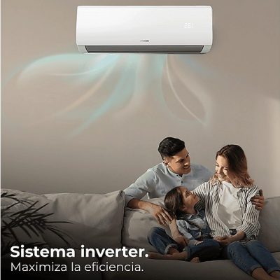 Split 1x1 - CECOTEC AirClima 9000 Smartfresh, 9000 fg/h, Función Inverter, Multicolor