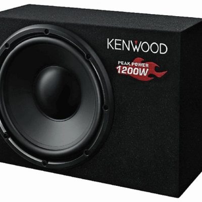 Subwoofer coche  - KSC-W1200B KENWOOD, negro