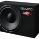Subwoofer coche  - KSC-W1200B KENWOOD, negro