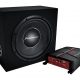 Subwoofer - PIONEER GXT-3730B-SET, 2 canales, Blanco